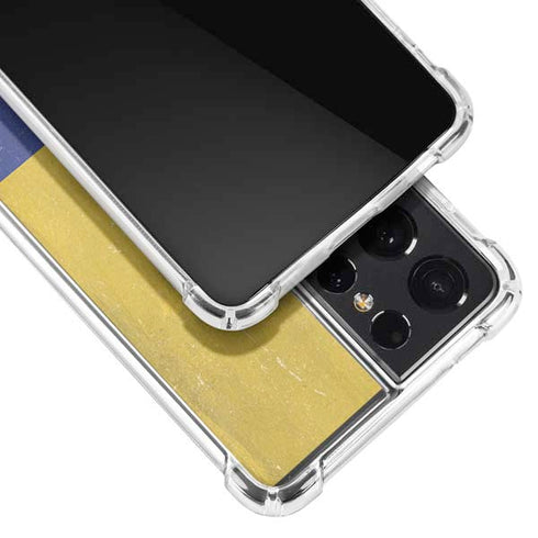 Colombia Flag Distressed Galaxy S21 Ultra 5G Clear Case